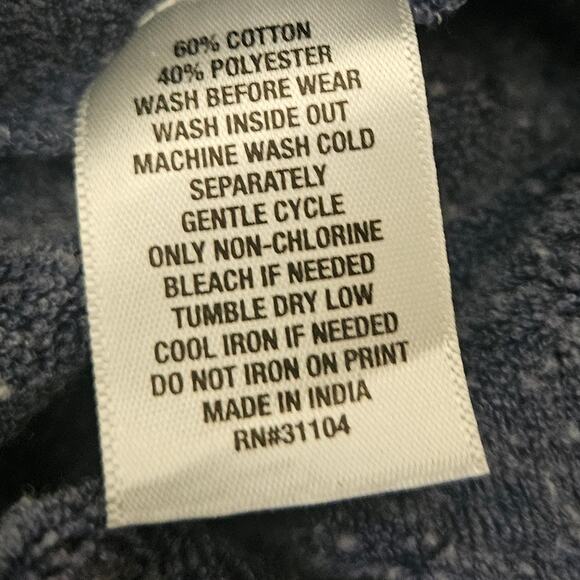 Blue Take it Easy Graphic Sweatshirt Size Small - Picture 4 of 4